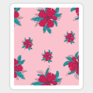 Spring Floral Pattern Sticker